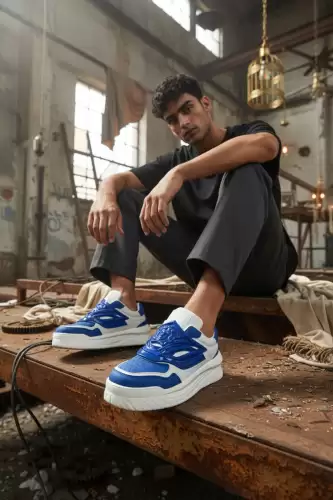 Adidasi barbati casual  albastri Q6   N6-4