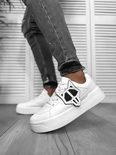 Adidasi barbati casual  albi 080 N13