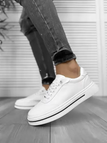 Adidasi barbati casual albi 1665. N1-4