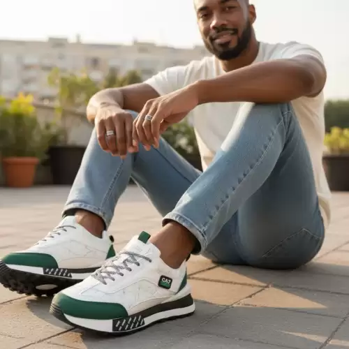 Adidasi barbati casual  albi A103 T15-3