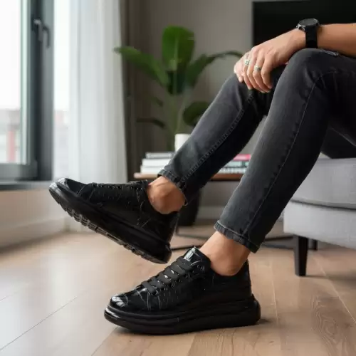 Adidasi barbati casual  negri 0956 n9-4