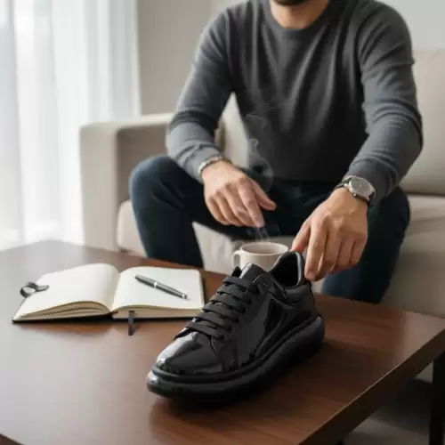 Adidasi barbati casual negri 0957 T14-2