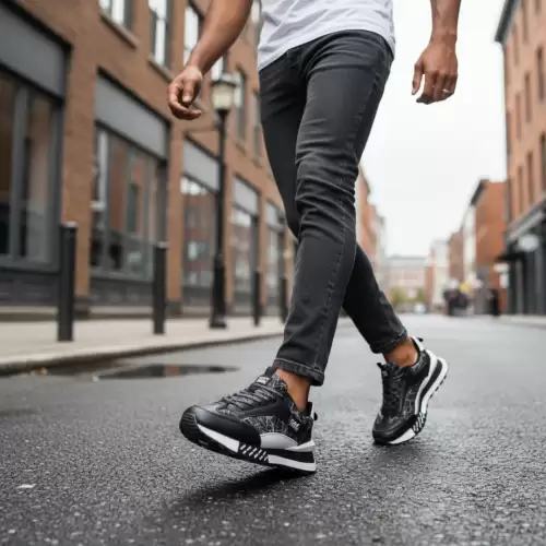 Adidasi barbati casual negri A103 N8-4