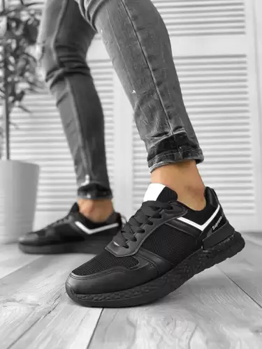 Adidasi barbati casual negri B017 N1-4