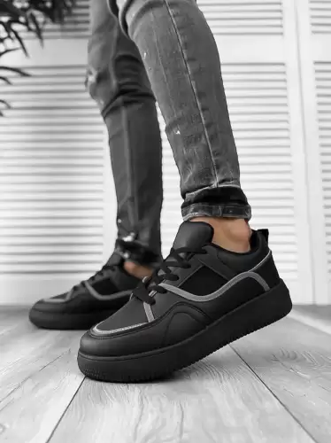 Adidasi barbati casual negri R923 T5-3