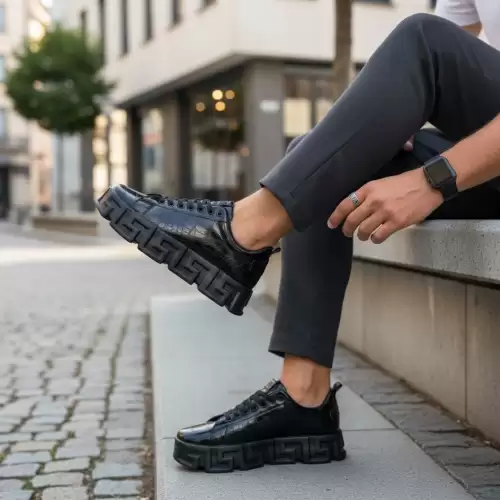 Adidasi barbati casual  VSC  negri 0825