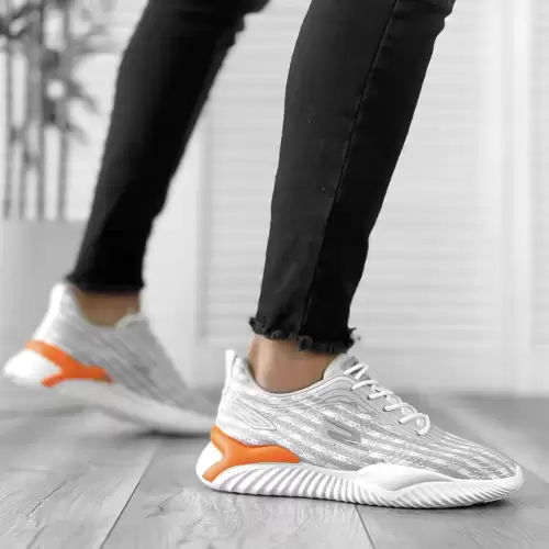 Adidasi barbati  gri din panza L3083 N9-4