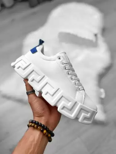 Adidasi barbati VSC Greca albi cu albastru 082