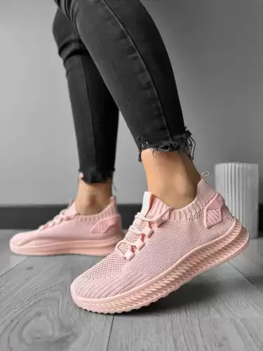 Adidasi dama casual din panza  roz 91  T50-3