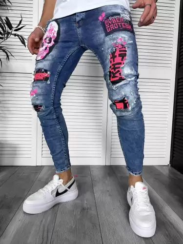 Blugi barbati conici 6094 D7-1