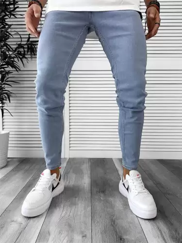 Blugi barbati conici albastri 8242 M3-3.2