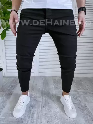 Blugi barbati conici negri 1019 D2