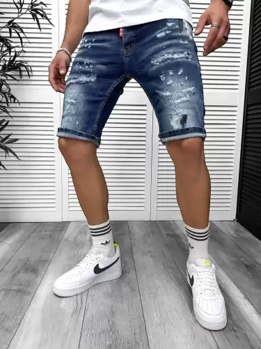 Blugi barbati scurti conici albastri  5714 D3-1.3