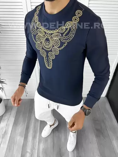 Bluza barbati bleumarin slim fit 2557  89-2