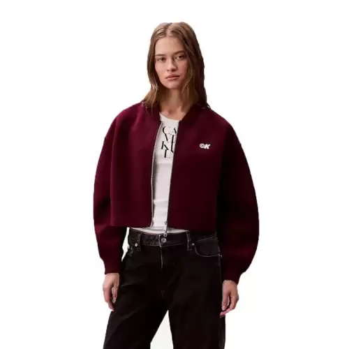 Bluza cu fermoar Calvin Klein A- OVRSZD SCB ZP BMB