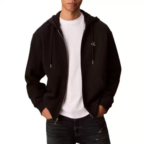 Bluza cu fermoar Calvin Klein LS EU 350TERRY MONOGRAM FZHOODI