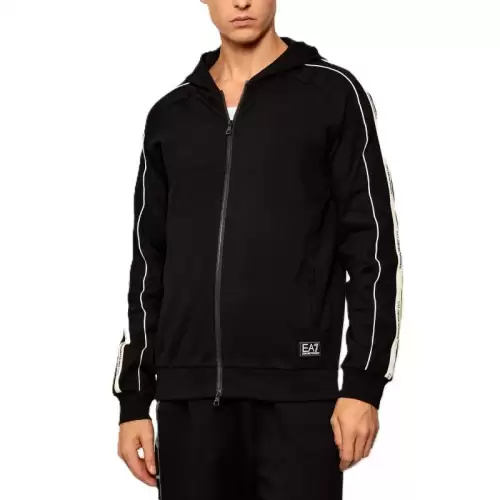 Bluza cu fermoar EA7 TRAIN LOGO SERIES M TAPE HOODIE FZ