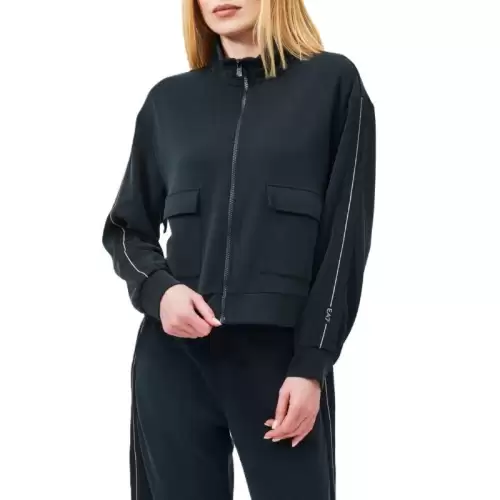 Bluza cu fermoar EA7 W T-TOP FZ TAPE