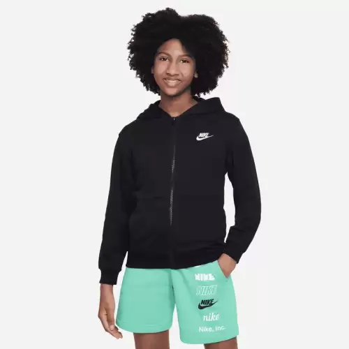 Bluza cu Fermoar Nike K Nsw Club ft hoodie full zip LS LBR