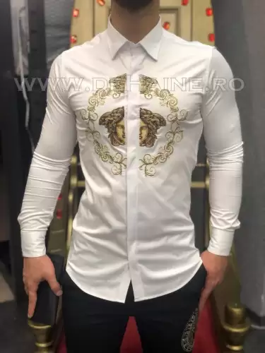 Camasa barbati alba slim fit pentru evenimente B5733  O6-2.2