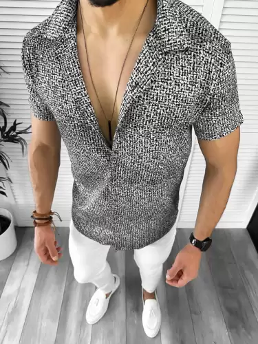 Camasa barbati casual gri 12517 39-1.2