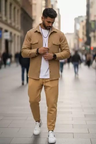 Camasa barbati casual maro 12915 X8