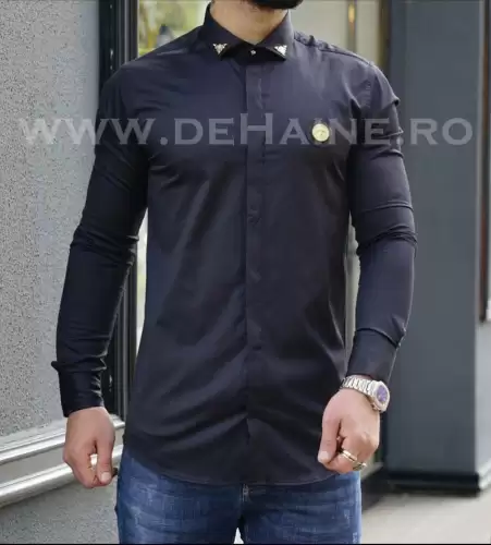 Camasa barbati eleganta neagra slim fit B3326   O4-2.1