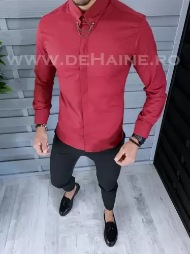 Camasa barbati grena slim fit B1425 O4-2.1