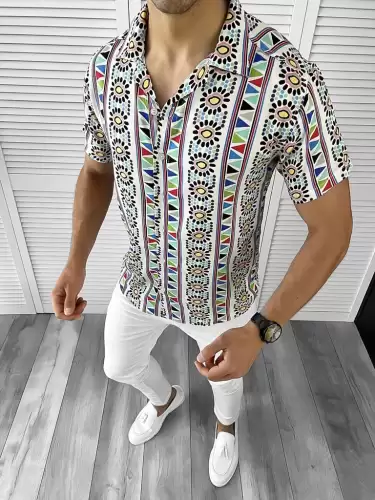 Camasa barbati PREMIUM cu imprimeu 11742 O4-1.3