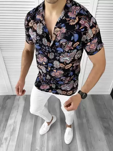 Camasa barbati PREMIUM cu imprimeu 11757  N8-4.1