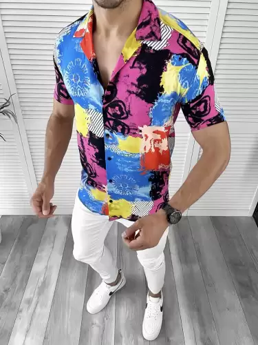 Camasa barbati PREMIUM cu imprimeu 12053  O6-3.1