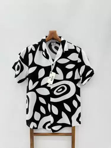 Camasa barbati PREMIUM maneca scusta cu imprimeu 13177 D3-5.4