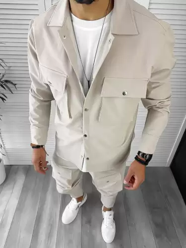 Camasa barbati slim fit BEJ  6050  N7-3.1