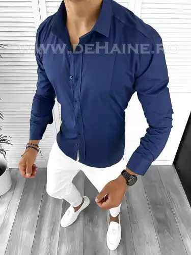 Camasa barbati slim fit bleumarin B9312  O2-5.1