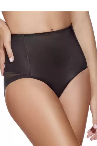 Chilot modelator Control negru cu talie medie