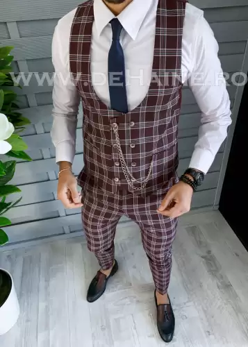 Compleu barbati grena Vesta + Pantaloni B1472  38-2.2