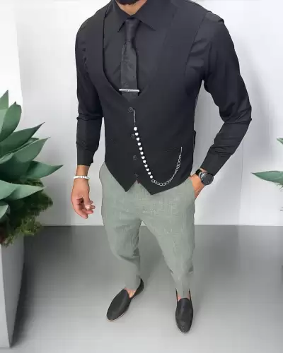 Compleu barbati  Vesta + Pantaloni 13255  D6-4.2