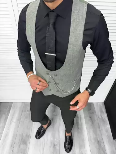 Compleu barbati  Vesta + Pantaloni B1469  Y18-2