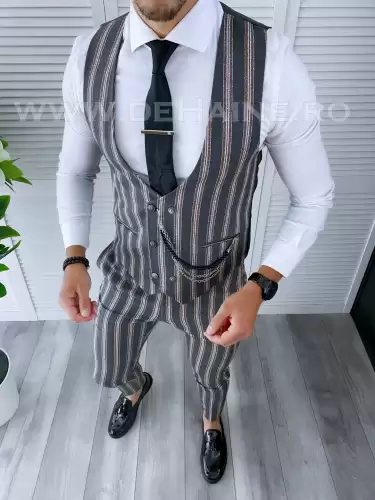 Compleu barbati  Vesta + Pantaloni B4104 56-4