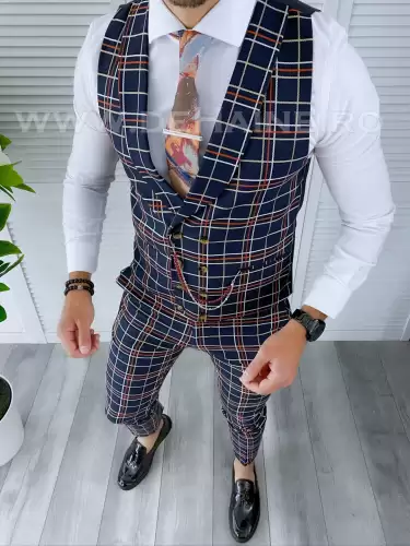 Compleu barbati  Vesta + Pantaloni B4125 V5-3