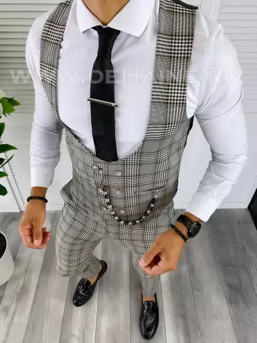 Compleu barbati  Vesta + Pantaloni B5544  O2-4.3