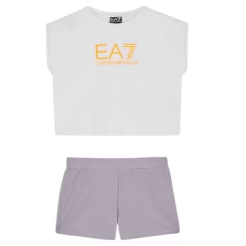 Compleu EA7 GIRL T-SUIT TEE SHORTS KIT