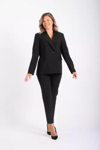 Compleu office/elegant negru format din doua piese