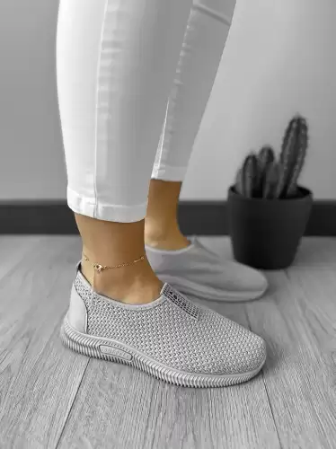 Espadrile dama casual gri CL10 T55-3