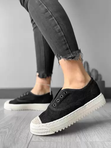 Espadrile dama casual negre Y601  T55-2