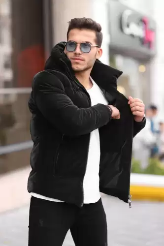 Geaca barbati de iarna imblanita neagra 12322 57-3