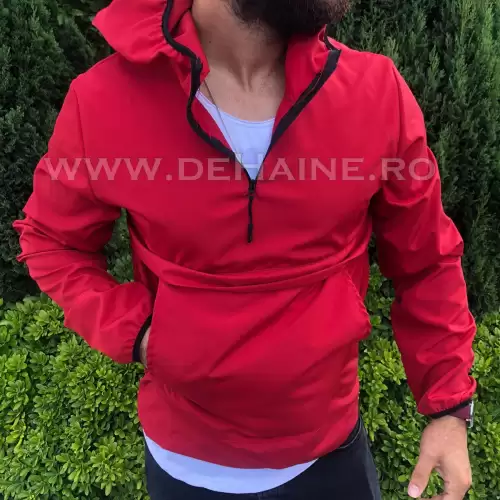 Geaca barbati de toamna din fas subtire  ROSU  B2370 P10-1