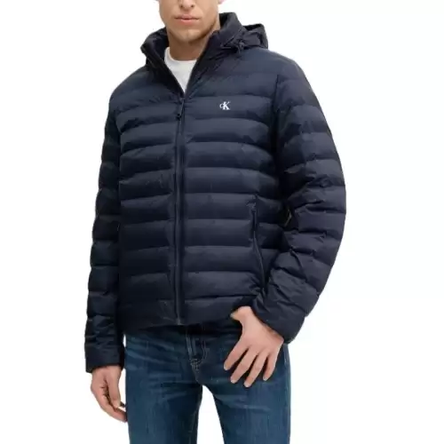 Geaca Calvin Klein LS NYLON LT WT HOODED FZ PUFFER