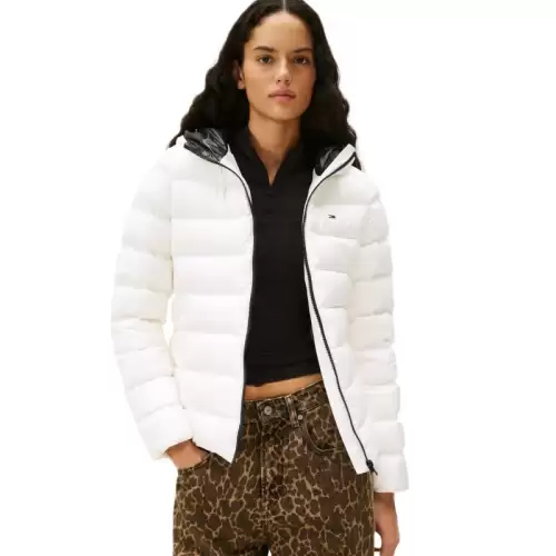 Geaca Tommy Hilfiger TJW SLIM HOOD PRNT DOWN JCKT EXT