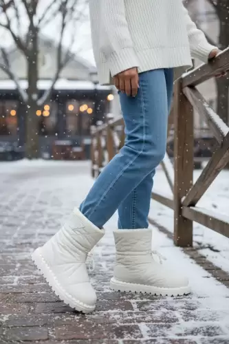 Ghete dama imblanite bej  B708 N10-2